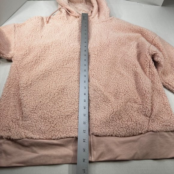 Champion C9 Women's Size Medium Jacket Hooded Sherpa Full Zip Closure Pink New - Picture 13 of 16